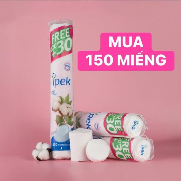 Bông tẩy trang Ipek 150 miếng