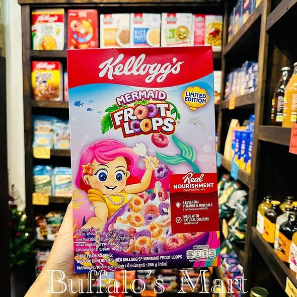 Ngũ cốc Kellogg's Fruit Loops phiên bản Tiên cá 285g