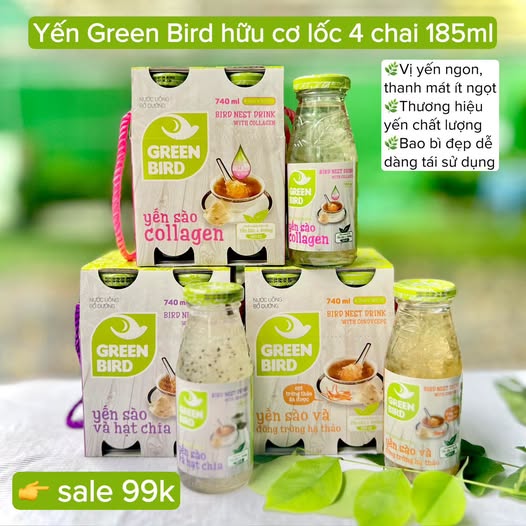 Yến sào Green Bird lốc 4 các loại